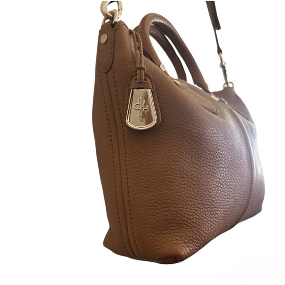 COLE HAAN EUC 2 Way Camello Village II Zip Satchel - Picture 4 of 9